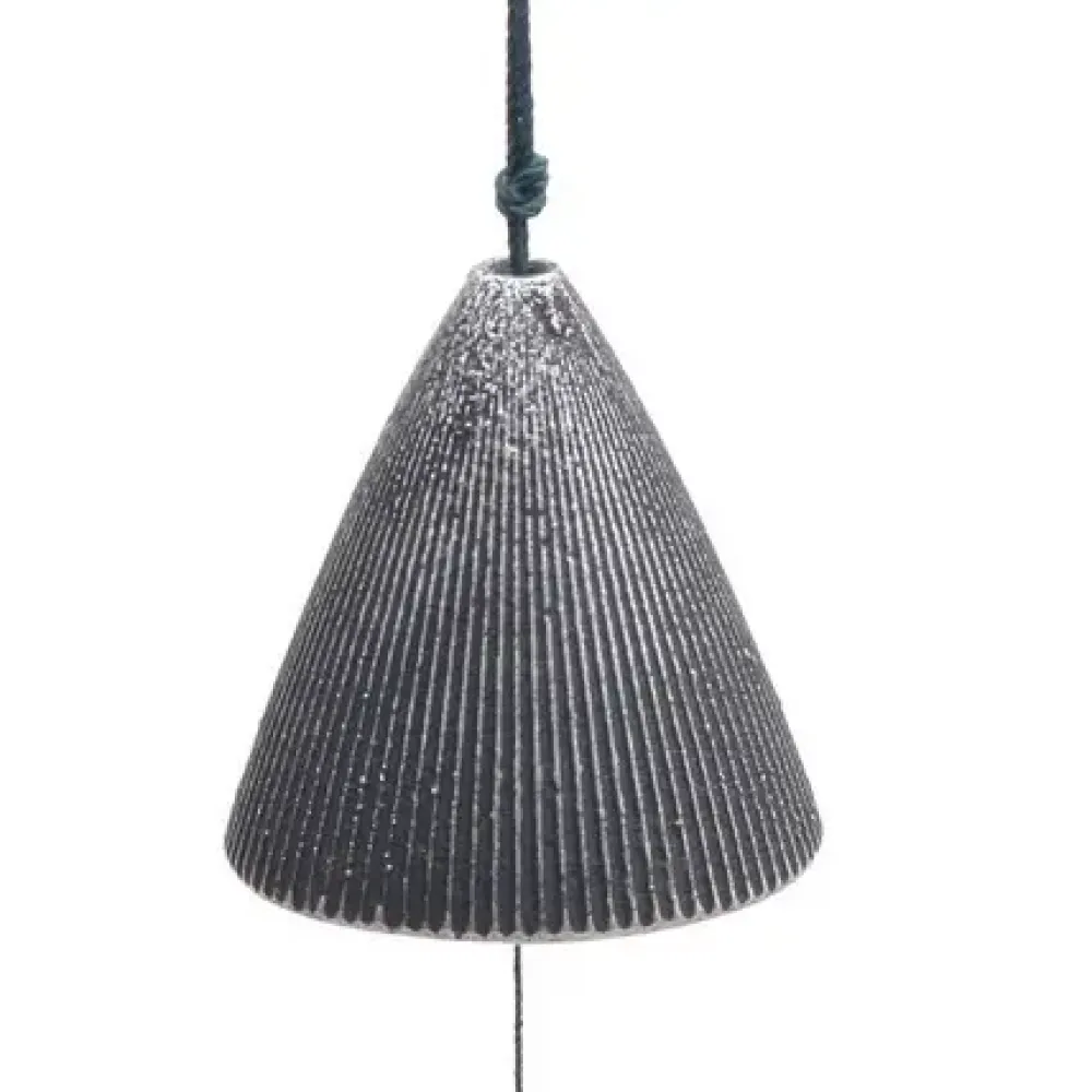 Wind Chime Cone Pewter Ribbed 2"^MIYA Company Best Sale