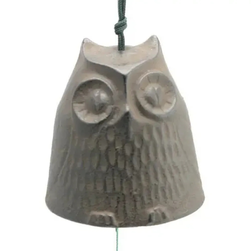 Wind Chime Owl Brown 2-1/2"^MIYA Company Cheap