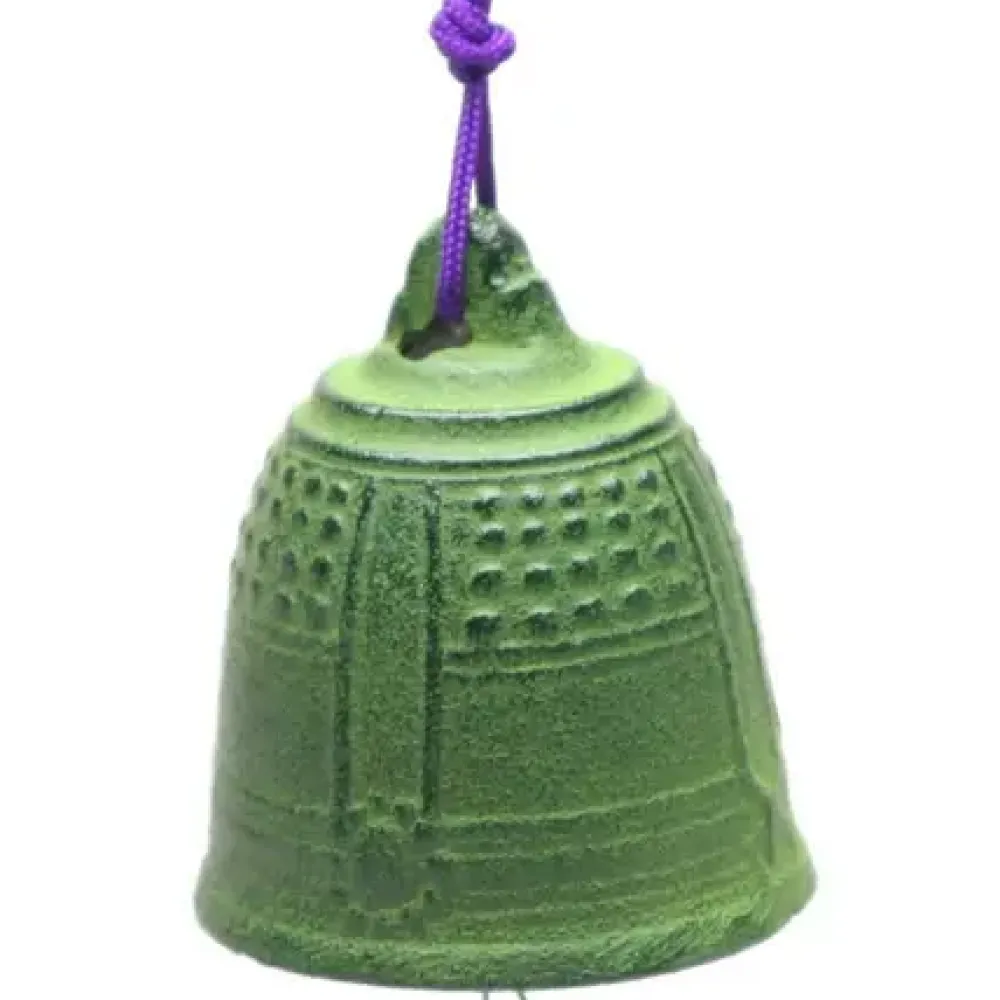 Wind Chime Temple Bell Green 2-1/2"^MIYA Company Best Sale